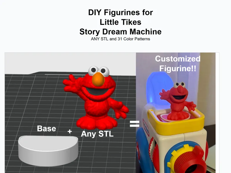 DIY Figurine Base Little Tikes Story Dream Machine