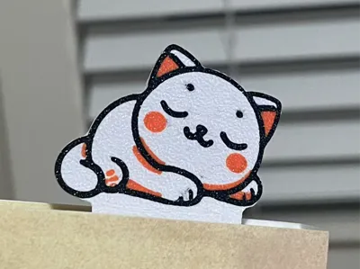 Sleepy Cat Bookmark 