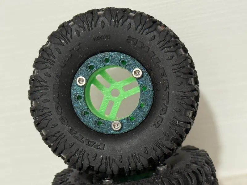 Scx30 bead lock wheels 3 spoke