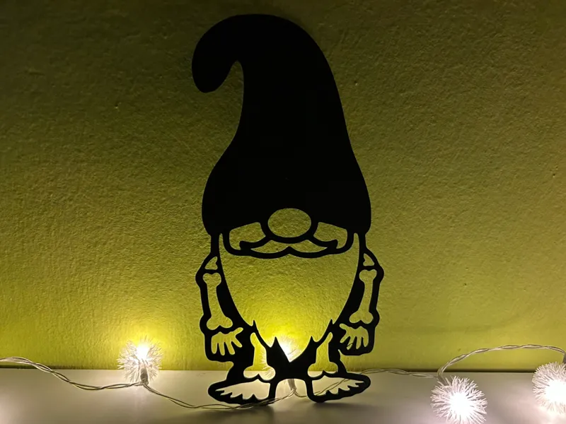 Halloween Skelett Zwerg Wandbild 