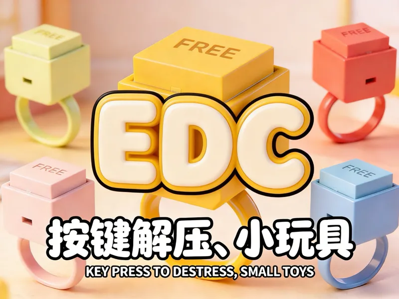 可以戴在手上的方块按压解压小玩具
