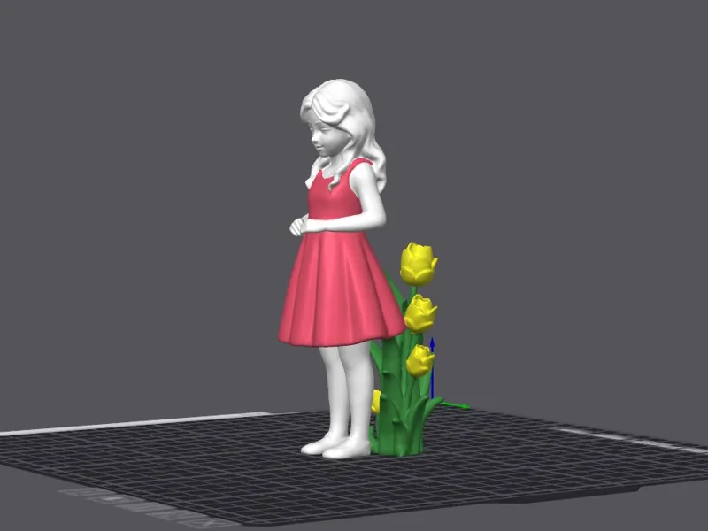 Flower Girl Statue Garden Effigy