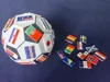 Football core + two white football panels + twelve black football panels