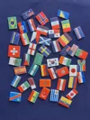 Flags of the 48 countries qualified for the 2026 World Cup