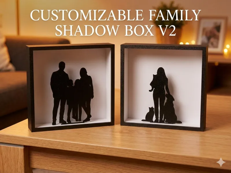 Customizable Family Shadow Box v2