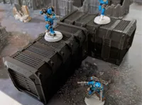 Conteneurs pliables pour décor de jeu de figurines — photo 2