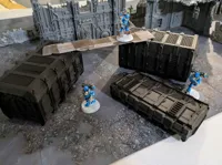 Conteneurs pliables pour décor de jeu de figurines — photo 1