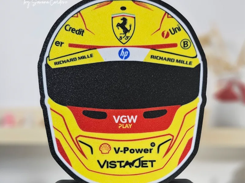 Hamilton Ferrari helmet Lightbox lamp