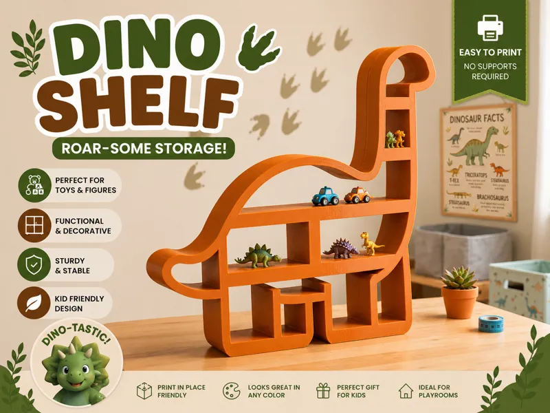 Brachiosaurus Dino Shelf