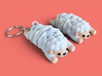 Flexi Sheep with Keychain Hole