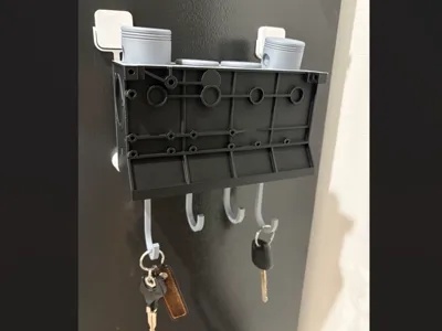 Mechanical Piston Key Hanger / Engine Block Style