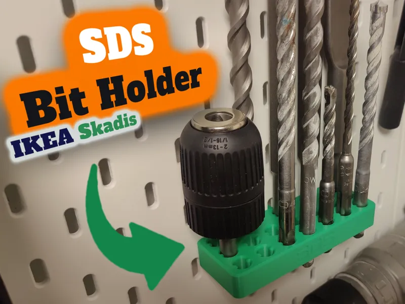 SDS Bit Holder Ikea Skadis