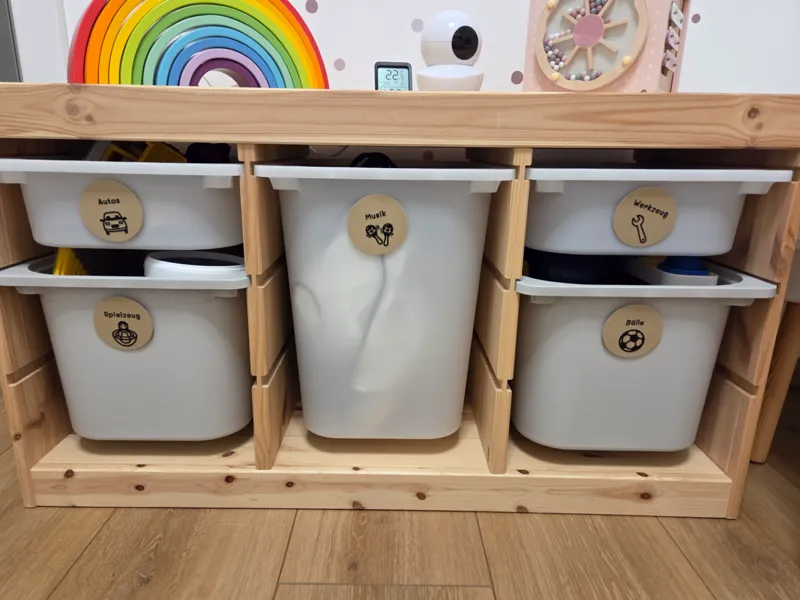 Trofast labels montessori