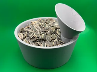 Sunflower Seed Bowl with Removable Spit Funnel