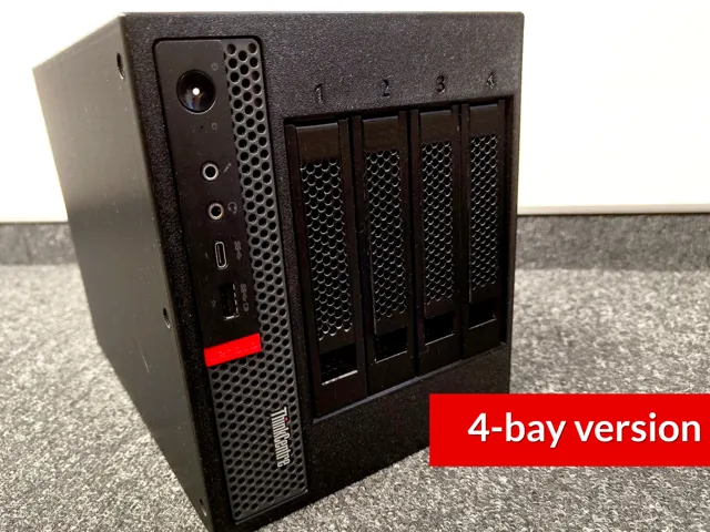 ThinkNAS - 4x HDD NAS enclosure for Lenovo M920q