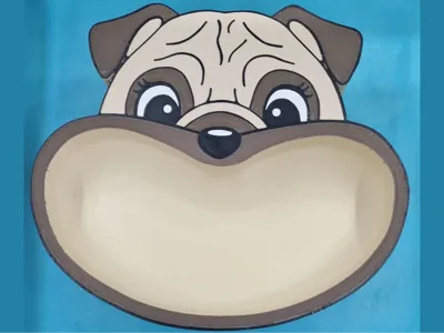 Pug snack bowl