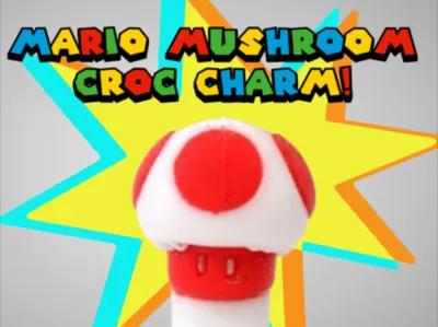 Mario Mushroom Croc Charm