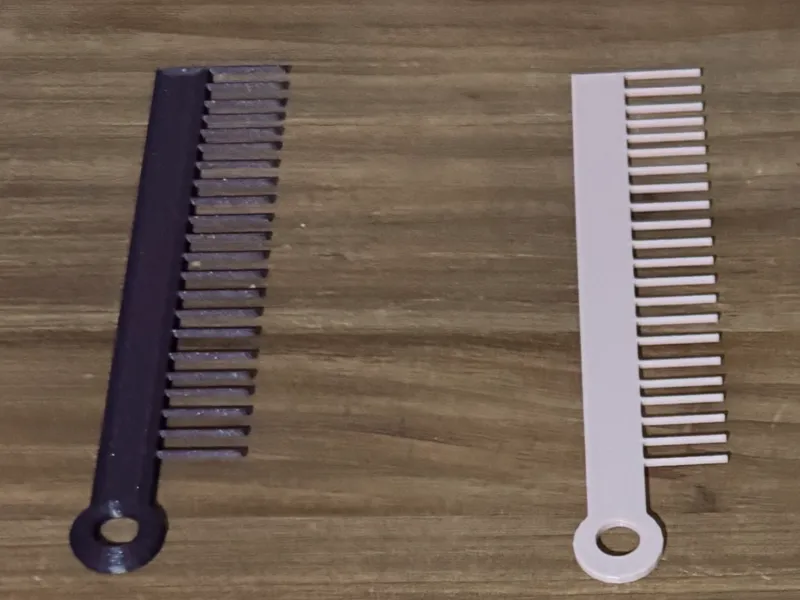 Comb w/ keychain hole about 30 minutes on a P1S