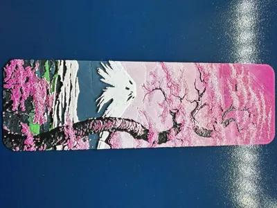Mount Fuji Cherry Blossom HueForge Bookmark