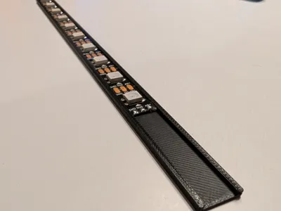 10mm LED Strip Holder - slim - for Acoustic Panel