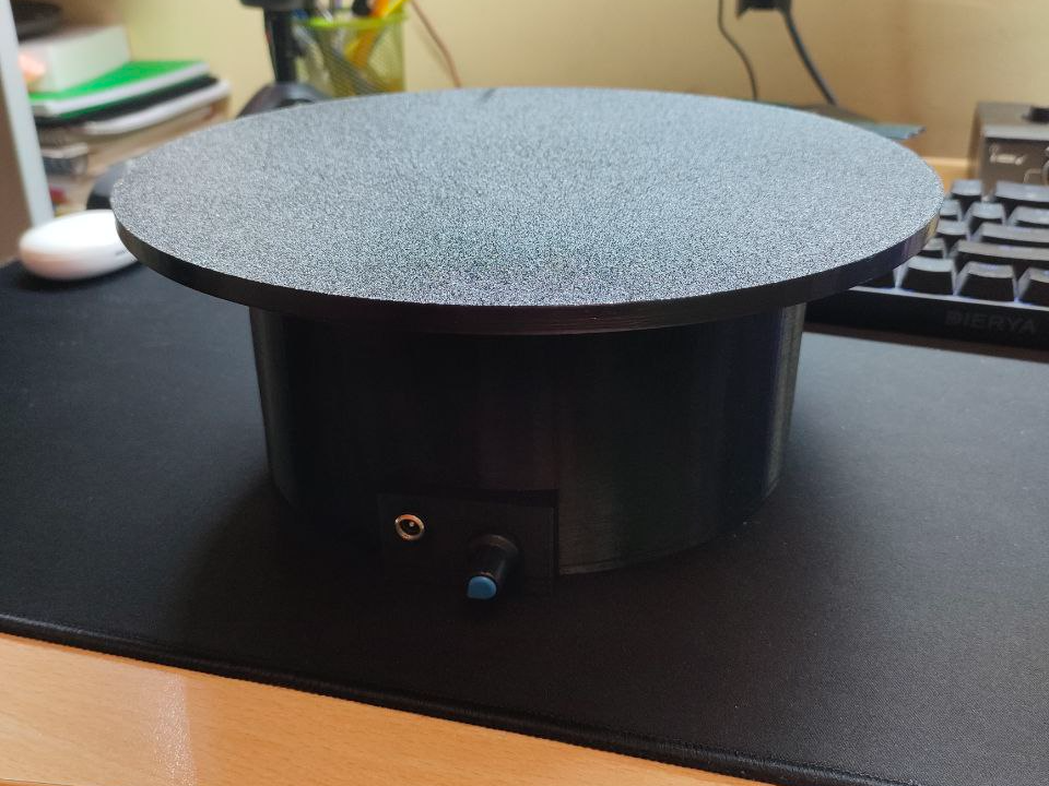 Giradischi Ø26cm per Scansione 3D ad Alta Coppia