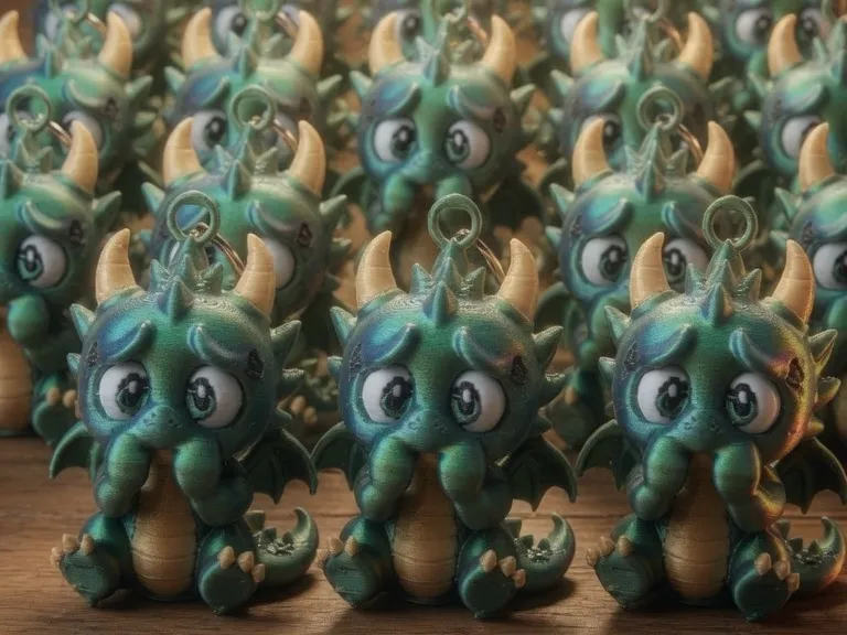 Anxiety Dragon Charm/Keychain AMS