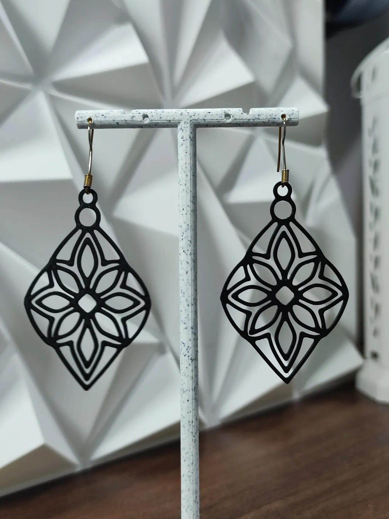 Aretes Dalia de Ébano view 3