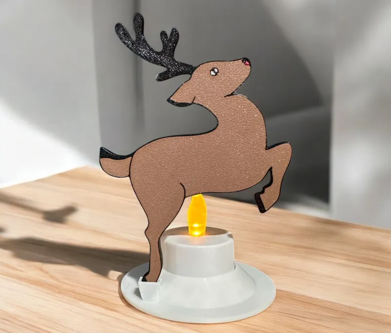 deer candle holder