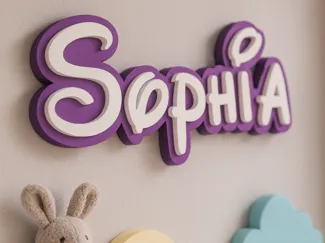 Namensschild - Sophia - Kinderzimmer