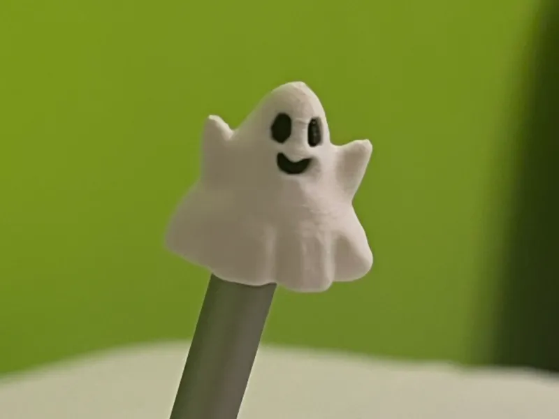 Cute little ghost pen or pencil cover