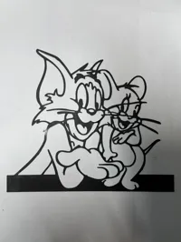 Silhouette Tom et Jerry — déco murale — photo 4