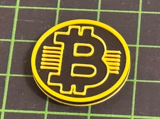1€-sized Bitcoin Shopping Cart Coin