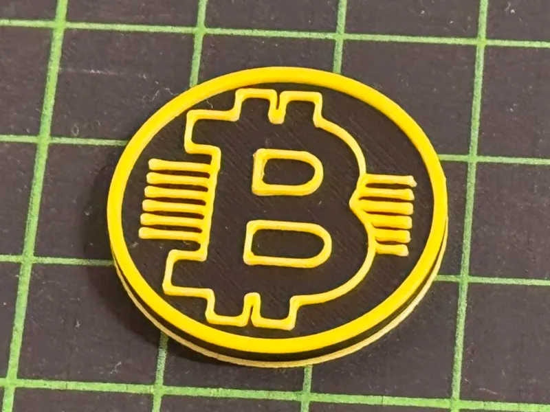 1€-sized Bitcoin Shopping Cart Coin