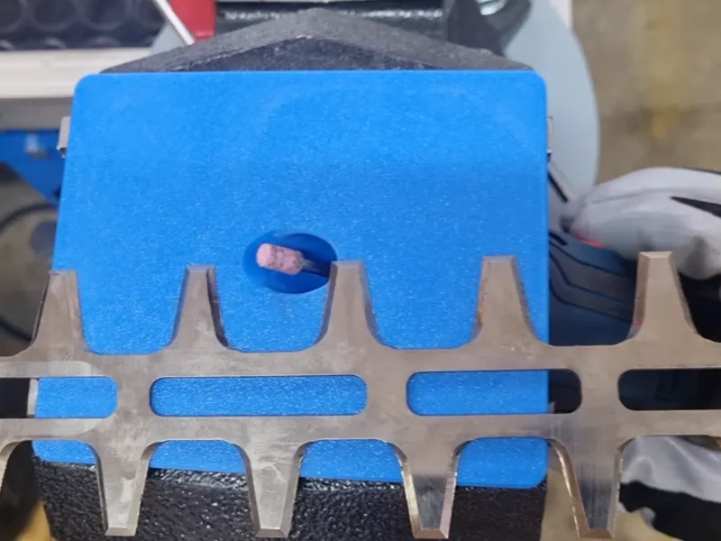 Dremel/Bosch hedge/grass trimmer sharpening jig