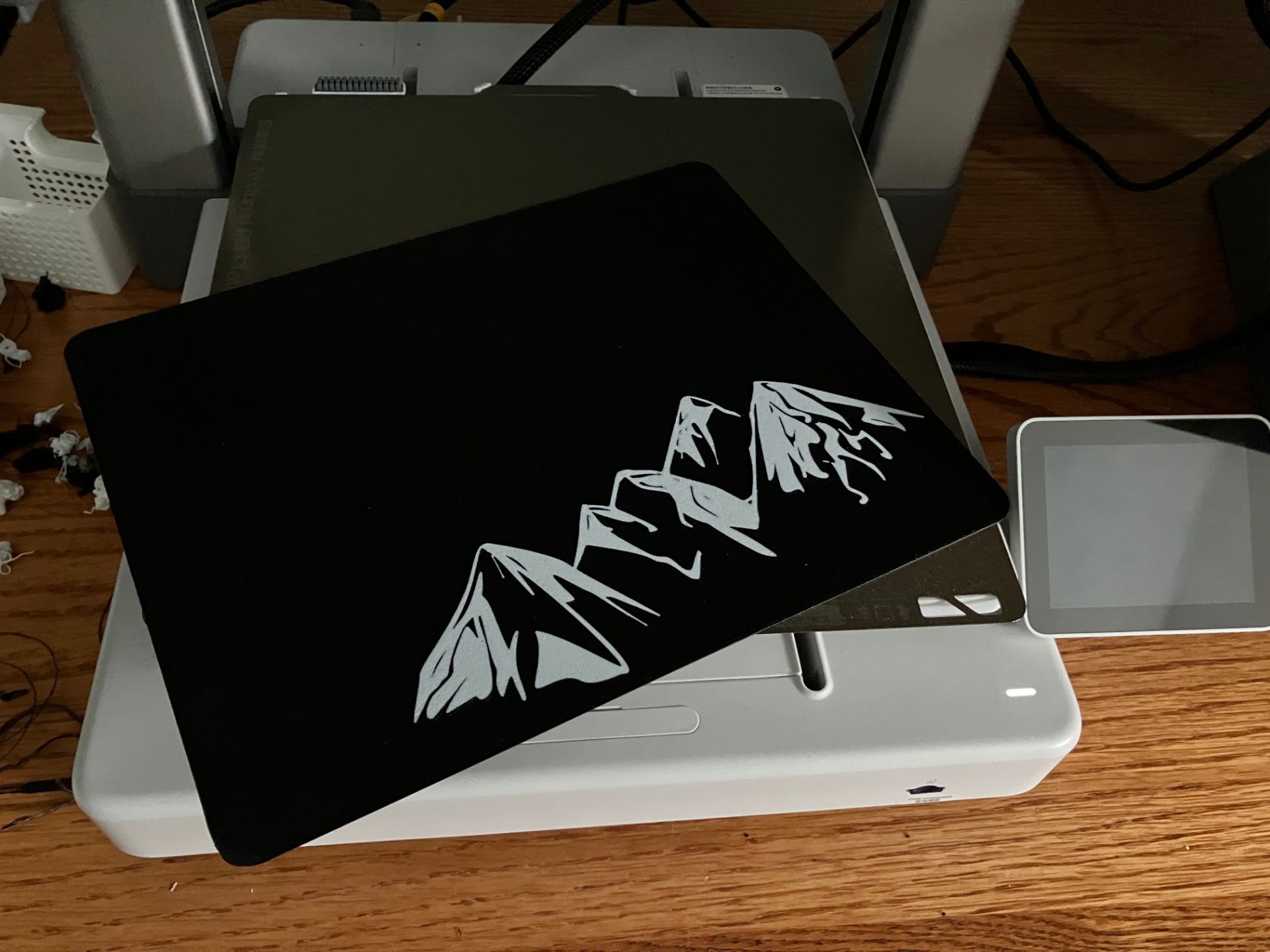 Mousepad with mountain design