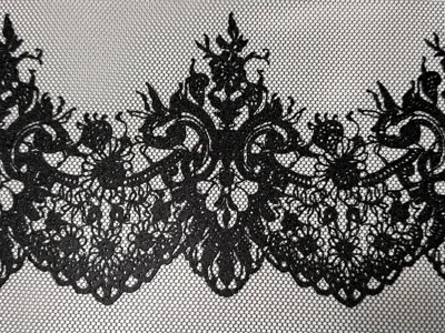 3D Printed Lace on Tulle Elegant Delicate TPU/PLA 