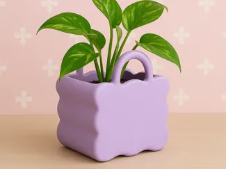 Wavy Purse Planter