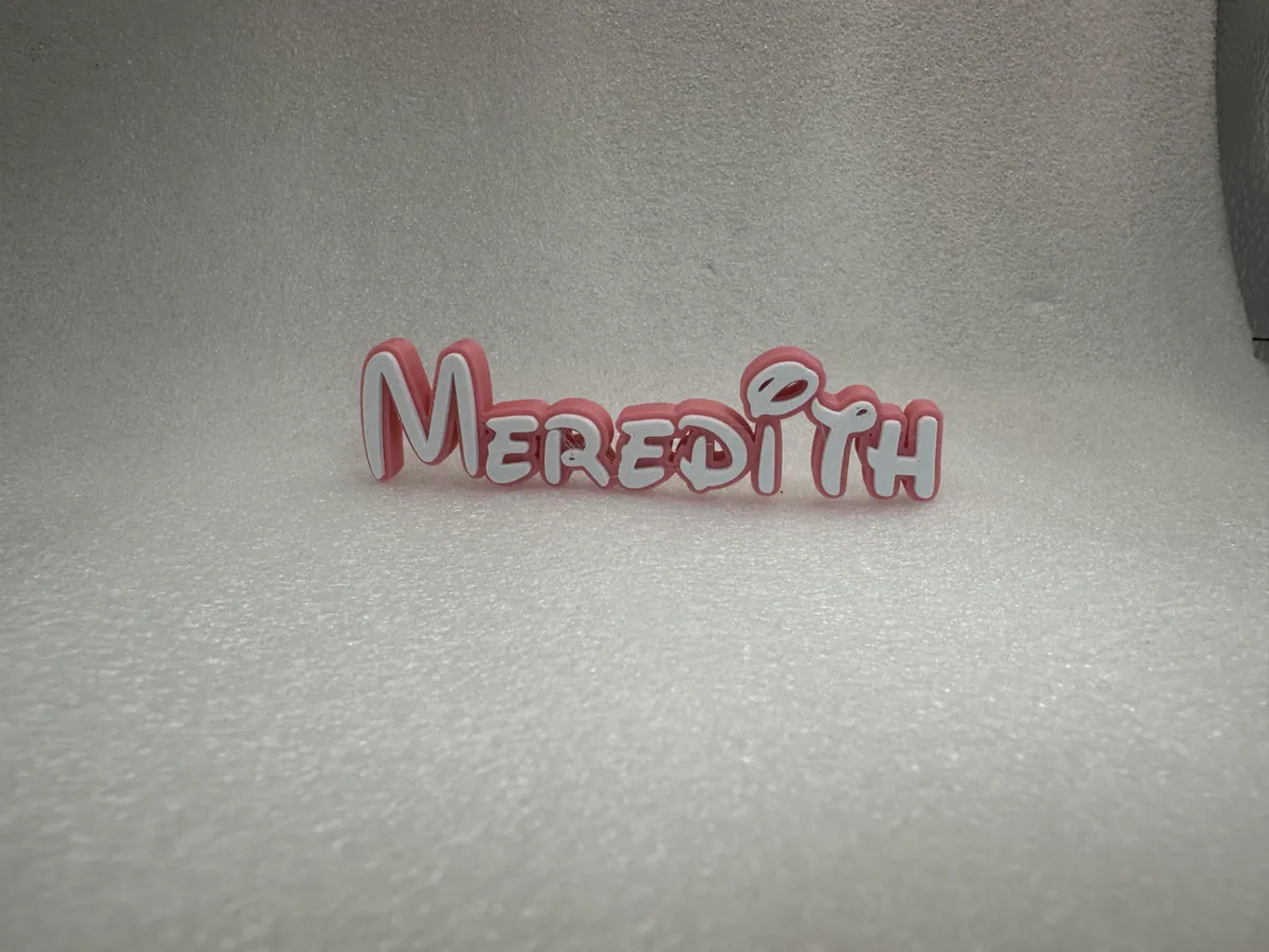 Meredith Sign Disney Theme 3D Name Decor Sign Meredith - Free 3D Print Model - MakerWorld