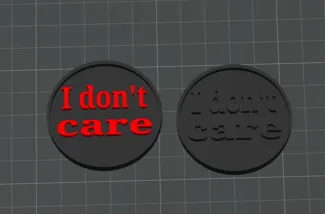 I Don't care Coin / Token