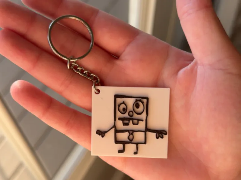 DoodleBob Keychain
