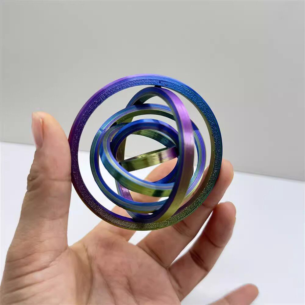 Miniatura 3 do modelo 3D 陀螺旋转解压玩具