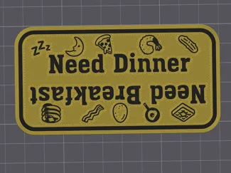 Customizable flip Pet Meal Tracker 6x3 Magnets
