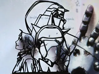 Silueta Hermanos Elric Full Metal Alchemist