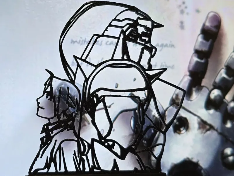 Silueta Hermanos Elric Full Metal Alchemist