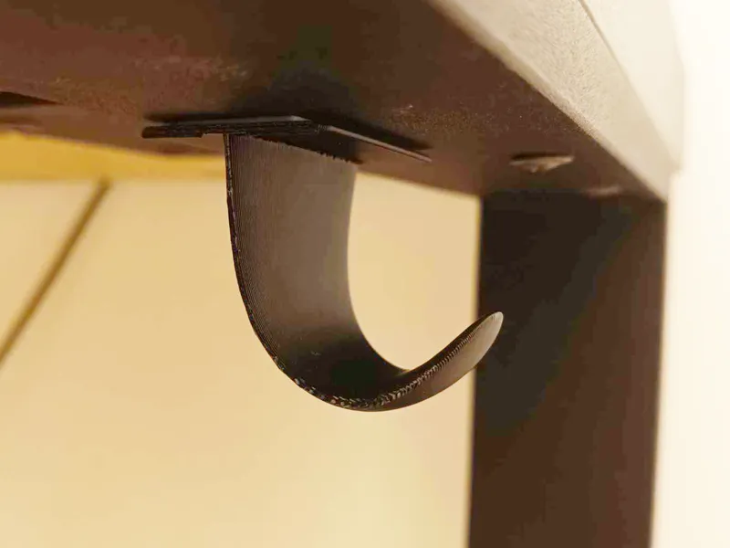 Desk hook for backpack, bag or handbag