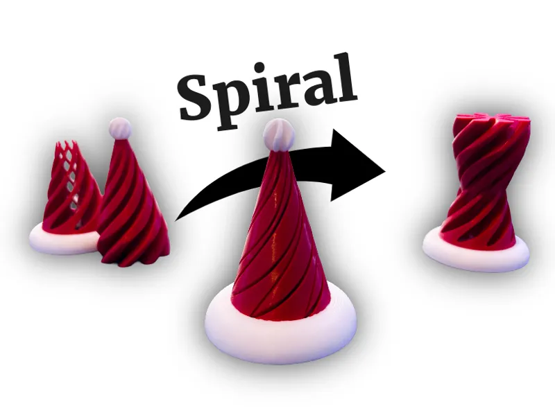 Spiral Santa Hat