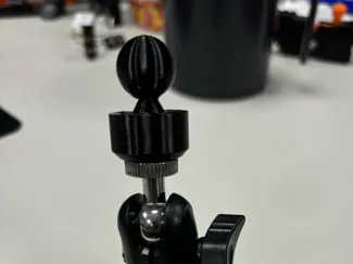 1/4 screw hole to 17mm ball adaptor