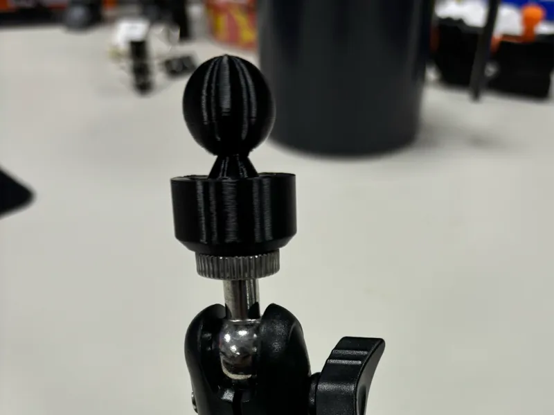 1/4 screw hole to 17mm ball adaptor
