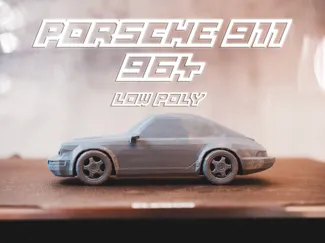 Porsche 911 964 LOW POLY
