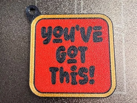 Exam encouragement keychain